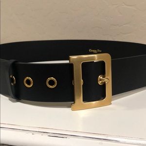 DIORQUAKE BELT IN BLACK CALFSKIN